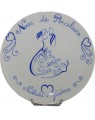 Assiette porcelaine Toi et Moi (4 couleurs)